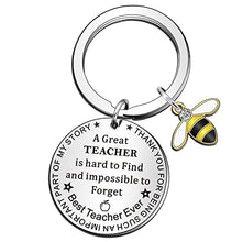 Load image into Gallery viewer, QMVMV Teacher Gifts Keyring Graduation Gifts 2022 Teacher Appreciation Gifts Teacher Gifts for Women Men on Teachers Day Birthday Graduation Season