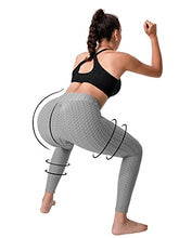 Load image into Gallery viewer, FASHION BOUTIQUE Beelu Women's High Waist Butt Scrunch Push Up Leggings, Stretch Gym Workout Yoga Pants Anti-Cellulite Compression Leggings Grey M