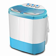 Load image into Gallery viewer, Portable Twin Tub Washing Machine 4.5 KG Total Capacity Washer And Spin Dryer Combo Compact For Camping Dorms Apartments College Rooms 2.5 KG Washer 2 KG Drying Blue&White