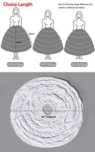 Load image into Gallery viewer, Petticoat Underskirt Crinoline Full A-line 6 hoop Floor-length Bridal Dress Skirt White