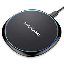 Load image into Gallery viewer, NANAMI Wireless Charger for iPhone and Samsung - Wireless Charging Pad Qi-Certified 10W Max for iPhone 13/12/SE 2/11/Xs/XR/X/8 Plus/8/New Airpods and Galaxy S21/S20/S10/S10+/S10e/S9/S9+/S8/S8 Plus/S7