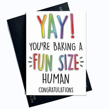 Load image into Gallery viewer, Congratulations Card Pregnancy Card Baby On The Way Funny Card Joke Card Baby Shower Novelty Cards Pregnant Friend Co Worker PC451