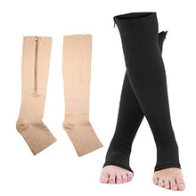 Load image into Gallery viewer, Casiz Dr Sock Soothers, Plantar Fasciitis Socks for Men & Women Great Foot Care Compression Foot Sleeves with Arch & Ankle Support Nude S or M 1 x Pair