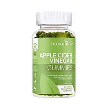 Load image into Gallery viewer, Apple Cider Vinegar Gummies - with The Mother – Vegan - High Strength Apple Cider Vinegar Gummies - ACV Enhanced with Vitamin B12 B6 and D - Made by Novomins