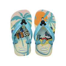 Load image into Gallery viewer, Havaianas Unisex Baby Disney Classics II Flip-Flop, Beige Straw/Blue, 1/2 UK Child