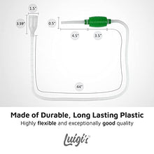 Load image into Gallery viewer, Luigi's Aquarium/Fish Tank Siphon and Gravel Cleaner - A Hand Syphon Pump to Drain and Replace Your Water in Minutes!