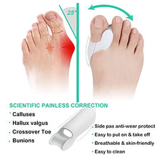 Load image into Gallery viewer, 10 Pack Gel Big Toe Separator and Bunion Protectors DYKOOK Gel Bunion Pads & Bunion Corrector Toe Straightener Spreads Big Toe Straightens Overlapping Toe Relief Bunions,Calluses Pain