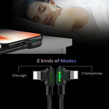Load image into Gallery viewer, phone Charger cable,Lighting Coiled Cable 90 degrees,Spring Right Angle Charging Cable & Data For Car or Travel, Compatible with phone 12 11 X XR/IOS, can be extended from 0.3m to 1.8m
