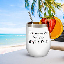 Load image into Gallery viewer, Bride To Be Gifts For Her - Wedding Gifts For Bride - Bridal Shower Gift, Bachelorette Gifts For Bride - Engagement Gifts For Women - Bridal Gifts For Bride To Be, Fiancee - 12oz Wine Tumbler