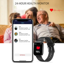 Load image into Gallery viewer, 1MORE Smart Watch, Fitness Tracker with Heart Rate Blood Pressure, Sports Smartwatch IP68 Waterproof, 1.65" Full Touch Screen Fitness Watch for Men Women Teenager Compatible Android Ios