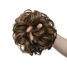 Load image into Gallery viewer, Messy Hair Bun Hair Piece Hair Scrunchie for Women Girls Wavy Curly Ponytail Extension Updo Hair Accessories Donut Hair Chignons