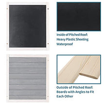 Load image into Gallery viewer, Petsfit Outdoor Cat House,Triangle Cat House Outdoor with Escape Door, Cat Outdoor House Front Door with Eave to prevent Rain for Cat and Small Animals