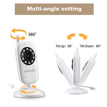 Load image into Gallery viewer, Video Baby Monitor with Camera and Audio | Keep Babies Nursery with Night Vision, Talk Back, Room Temperature, Lullabies, 960ft Range and Long Battery Life