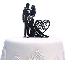 Load image into Gallery viewer, Mr and Mrs Cake Topper Acrylic Love Wedding Cake Topper Funny Bride and Groom Cake Topper
