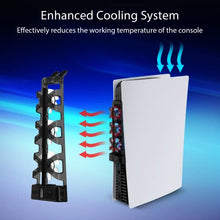 Load image into Gallery viewer, NexiGo PS5 Accessories Cooling Fan with LED Light, Efficient Cooling System, Easy to Install, Cooler Fan for Playstation 5 with 3 Fans Levels and Extra USB Port