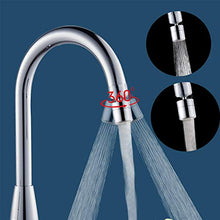 Load image into Gallery viewer, Waternymph Solid Brass Kitchen Sink Aerator - Big Angle Swivel Faucet Tap Aerator Dual-Function 2 Sprayer - Swivel - 22mm Female Thread - Polished Chrome(FM22)