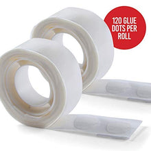 Load image into Gallery viewer, Prextex Balloon Arch and Garland Decorating Kit - 32 Ft. Balloon Tape Strip, 80 Ft. White Ribbon, 240 Dot Glue Points and 2 Balloon Tying Tools for Birthday Party and Wedding Decoration