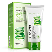 Load image into Gallery viewer, BIOAQUA 92% Aloe Vera Foam Cleanser - Refresh & Moisture Aloe Vera 92% Cleanser. Shrink Pores & Oil Control Deep Cleaning Face Cleanser.(100G)