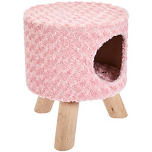 Load image into Gallery viewer, Amazon Basics Cat Condo Ottoman, Pink