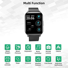 Load image into Gallery viewer, Smart Watch for Men Women Compatible for Android IOS Phones Samsung iPhone, Cuszwee 1.69″ IP68 Waterproof Smartwatch Activity Fitness Tracker with Heart Rate Blood Oxygen Sleep Monitor Pedometer