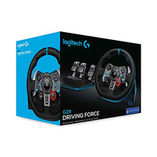 Load image into Gallery viewer, Logitech G29 Driving Force Racing Wheel and Floor Pedals, Real Force Feedback, Stainless Steel Paddle Shifters, Leather Steering Wheel Cover for PS5, PS4, PC, Mac - Black