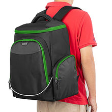 Load image into Gallery viewer, Trunab Console Carry Bag Backpack Compatible with PS5/PS4/PS4 Pro/PS4 Slim/Xbox One/Xbox One X/Xbox One S, Travel Case with Multiple Pockets for 15.6” Laptop, Game Accessories, Green, Patented Design