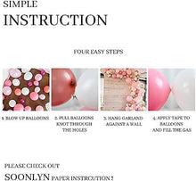 Load image into Gallery viewer, Rose Gold Balloon Arch Kit, 115 Packs Balloon Garland Kit, Rosegold and Pink Birthday Party Decoration for Girls Women Men Wedding Bridal Engagement Baby Shower