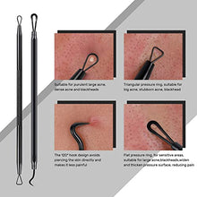 Load image into Gallery viewer, Blackhead Remover Tool,JOLIFILE 7pcs Pimple Popper Tool Kit,Acne Comedone Extractor Tools with Tweezers for Nose Face Blemish Whitehead Popping-Black
