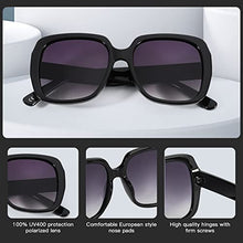 Load image into Gallery viewer, Myiaur Fashion Sunglasses for round faces for Women Oversized Square Sun Glasses Polarized UV400 Protection Trendy Shades
