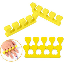 Load image into Gallery viewer, Dacitiery 20 Pcs Foam Toe Finger Separator Toe Finger Dividers Disposable Soft Sponge Nail Toe Separator Divider Spacer for Pedicure Manicure Nail Art Accessories Tools