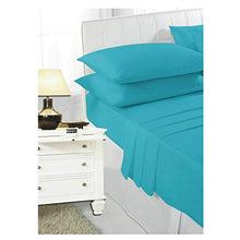 Load image into Gallery viewer, HOME ACE® Teal Poly Cotton King Size Flat Sheet, Easy Care King Size Bed Sheets King Size Bed Flat Sheet Polycotton Top Sheets King Size Bedding, King Size Flat Sheet Cotton