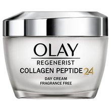 Load image into Gallery viewer, Olay Regenerist Collagen Face Cream For Women, Peptide 24 Moisturiser, Olay's Highest Concentration Of Collagen Peptides, Firming Anti-Ageing Fragrance Free Cream, For Strong & Glowing Skin, 50 ml