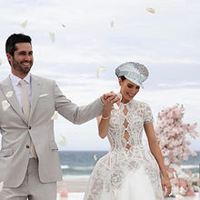 Load image into Gallery viewer, Bride Hat - Handmade Hat - Hen Party Games - Hen Party Accessories - Hen Party Photo Booth Props - Great for Hen Parties, Bride Tribes, Pool Parties and Weddings White (White,crystal & Iridescent)
