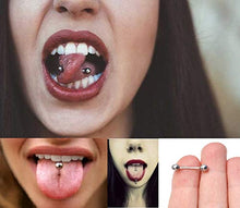 Load image into Gallery viewer, LAURITAMI 36Pcs 14G Flexible Acrylic Straight Tongue Barbell Nipple Ring Retainer Piercing Jewellery for Women Men Glow in Dark 16mm Bar