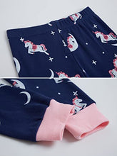 Load image into Gallery viewer, Girls Pyjamas Set Christmas Toddler Clothes Cotton Sleepwear Cute Nightwear Long Sleeve PJs 2 Piece Outfits for Kids Age 7-8 Years