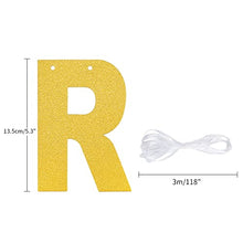 Load image into Gallery viewer, LET'S PARTY BITCHES Bunting Garland, Glitter Paper Banner for Party Decoration - Gold