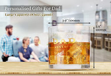 Load image into Gallery viewer, Father's Day Gifts Dad,550ml(18.6oz) Super Capacity Dad Lowball Glass Tumbler Dad Beer Glass,New dad Gifts Glass,Dad Lowball Glass Tumbler,Dad Birthday Gifts ,Present for Dads | Step Dad