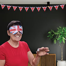 Load image into Gallery viewer, Queens Jubilee Party Game – Pin The Diamond On The Crown | 35 Player | Blindfold | Certificate | Poster | included for Queen Platinum Jubilee, Union Jack Party Supplies, Royal Party Decoration