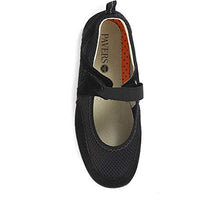 Load image into Gallery viewer, Pavers Mary Jane Shoes for Women | Extra Wide Fit E-EE | Touch-Fasten Strap | Flexible Upper for Comfort | Casual Everyday Wear | Gripped Sole | Sizes 2-9 - Black Size 6 (39)