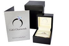 Load image into Gallery viewer, 4 claw diamond Ring 1ct in white gold for women_L