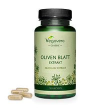 Load image into Gallery viewer, Olive Leaf Extract Vegavero® | Highest Strength: 7500mg (15:1) - 40% Oleuropein | Olive Leaves from Spain | 90 Vegan Capsules