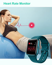 Load image into Gallery viewer, GRV Smart Watch,Fitness Watch with Heart Rate Monitor,Sleep Tracker,Sports Fitness Tracker Watch Pedometer Call SMS Notification Smartwatch for Women Men