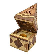 Load image into Gallery viewer, Temple Incense Cone Burner - Jointed Wood