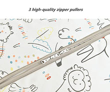 Load image into Gallery viewer, Chilsuessy Toddler Sleeping Bag with Feet 2.5 Tog Baby Sleeping Sack with Legs Pyjamas Infant Walking Cotton Wearable Blankets, Happy Zoo, 80cm/2-3 Years