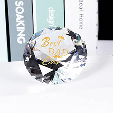 Load image into Gallery viewer, Birthday Gifts for Dad, Etched Golden Saying with Best Dad Ever Gifts, Gifts for Father's Day Desk Ornament Decorations for Daddy from Daughter and Son