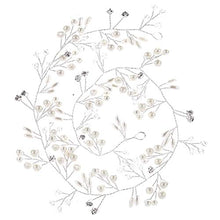 Load image into Gallery viewer, Bridal Hair Vines Crystals Wedding Headpieces, 20 Inches Handmade Crystal Pearl Wedding Evening Party Headpiece Head Band Bride Wedding Hair Accessories for Bridesmaid and Flowergirls - Silver