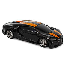 Load image into Gallery viewer, CMJ RC Cars Bugatti Chiron Officially Licensed Remote Control Car 1:24 Scale Working Lights 2.4Ghz (Black/Orange)