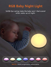 Load image into Gallery viewer, Night Light Baby, Touch Control, Color-Changing Modes, Adjustable Brightness, USB Rechargeable, Breastfeeding Light for Kids, Toddler