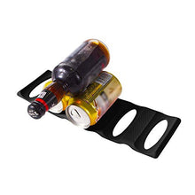 Load image into Gallery viewer, Webake 2Pcs Fridge Organisers Storage Holder Stacker Heat Resistance Portable Kitchen Shelves Pads Silicone for Water Bottles Beer Soda Cola Cans in Fridge, Table, Cabinet - Black