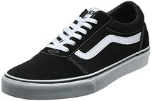 Load image into Gallery viewer, Vans Women's Wm Ward Sneaker, Black Suede Canvas Black White Iju, 6 UK